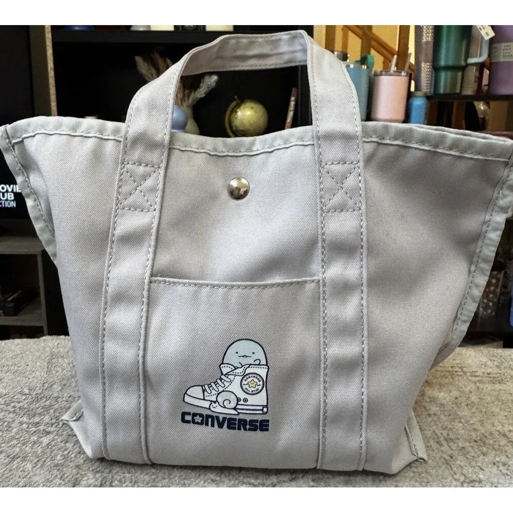 EUC Converse × Sumikko Gurashi Tote Bag Light Grey Japan